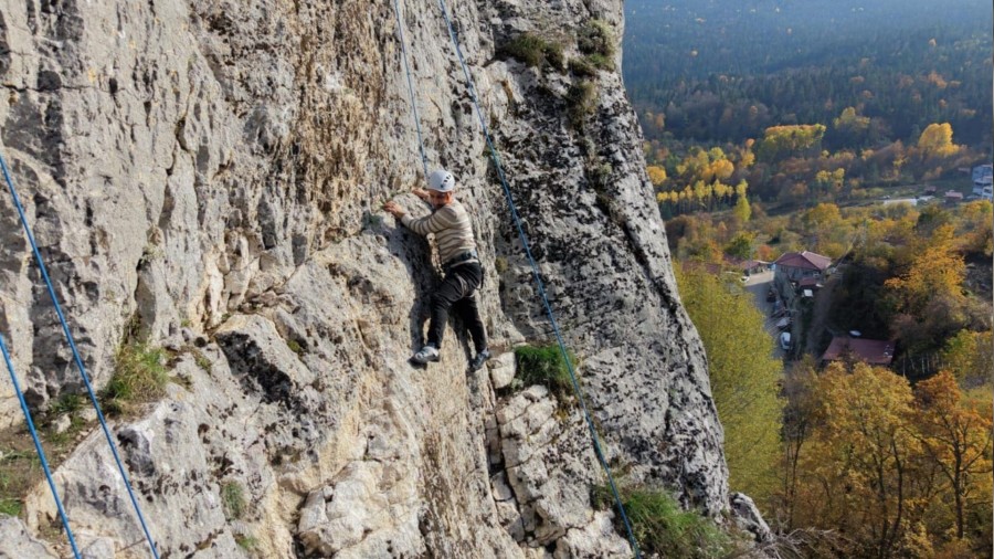 Keltepe'de 'Kaya trman ile srdrlebilir spor turizmi' balyor