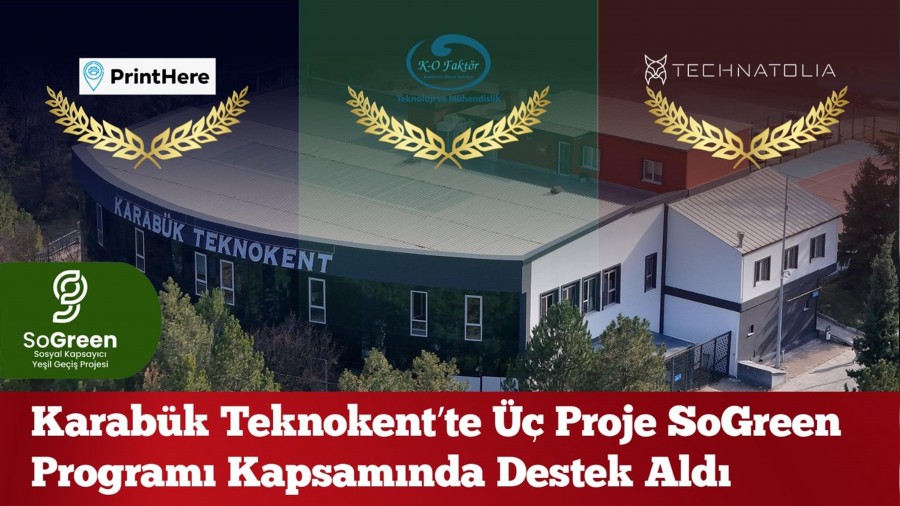 KB� mezunlar� ve akademisyenlerinin kurdu�u 3 firmaya SOGREEN deste�i