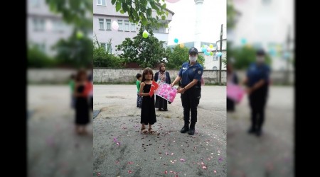 Karabkl gurbetiler ocuklar sevindirdi