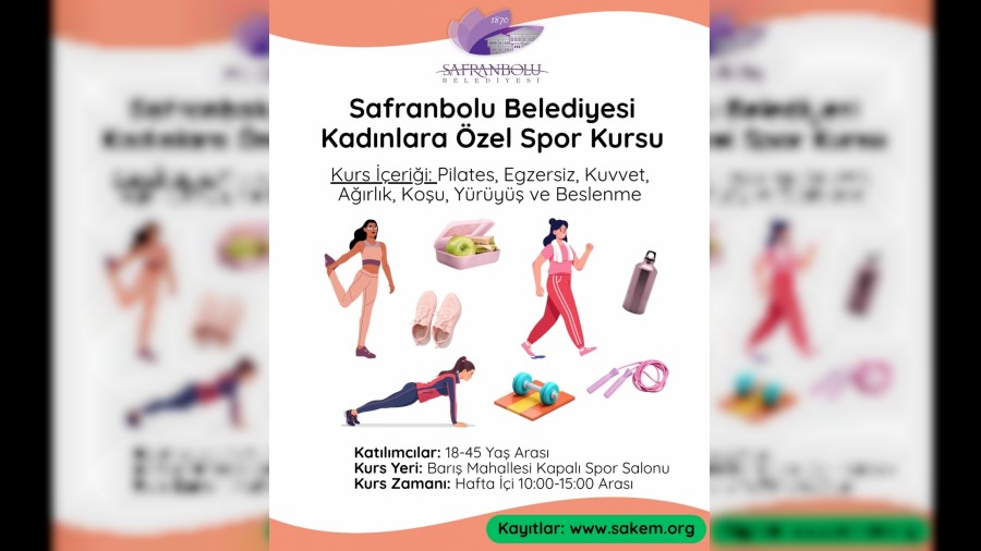 Safranbolu Belediyesi'nden kad�nlara �zel spor kursu