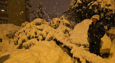 �am a�ac� park halindeki iki arac�n �zerine devrildi