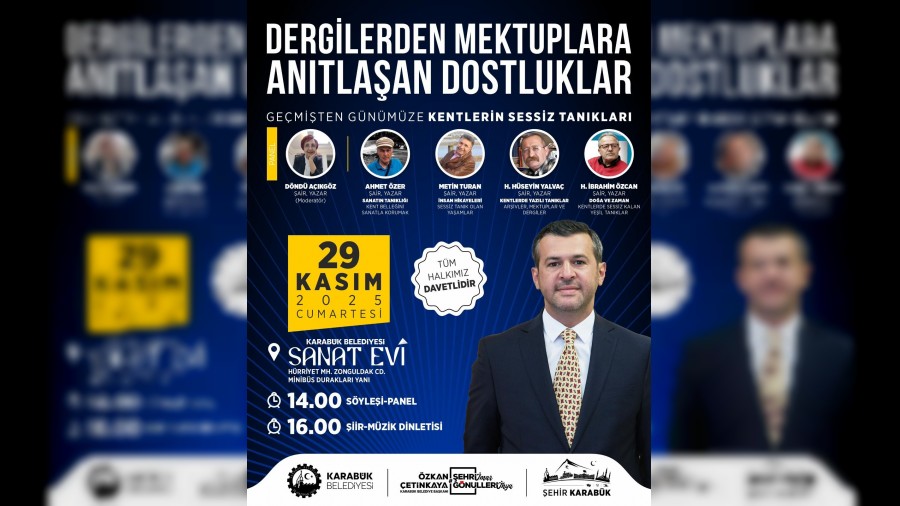 Karabk Belediyesi "Kentlerin Sessiz Tanklar" paneline ev sahiplii yapacak