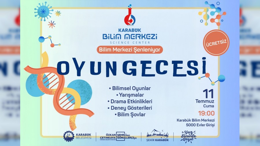 Karabk Belediyesinden "Bilimsel Oyun Gecesi" etkinlii