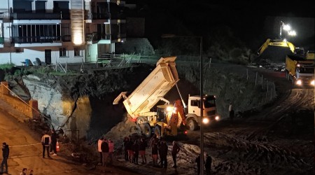 Amasra'da inaat alannda gk meydana geldi