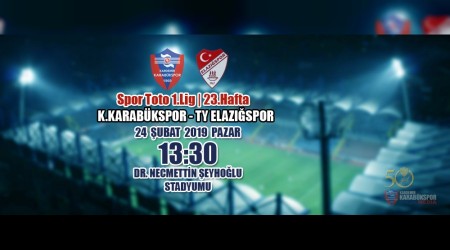 K.Karabksporun Spor Toto 1.Lig 23.Hafta Rakibi TY Elazspor