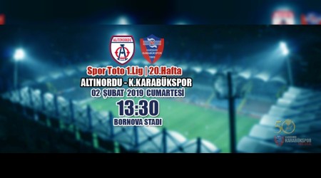 Kardemir Karabkspor'un 20.Hafta Rakibi Altnordu A.