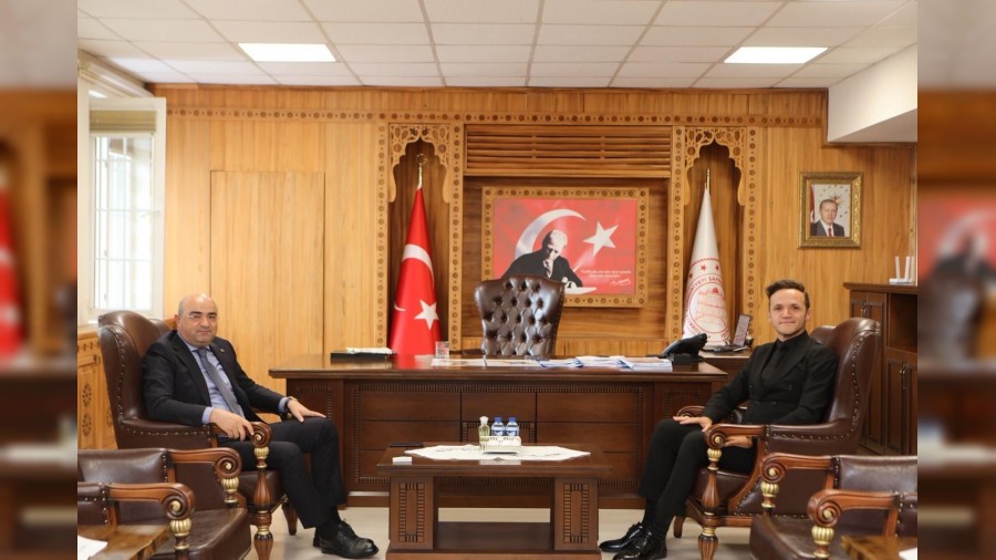 Basn Savcs Ouz Ylmaz'dan Kaymakam Baskna hayrl olsun ziyareti