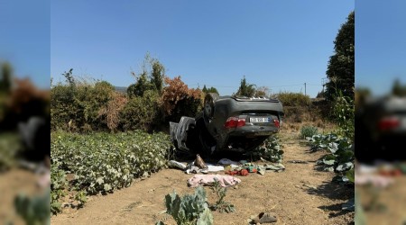 arpan otomobillerden biri takla atp baheye utu