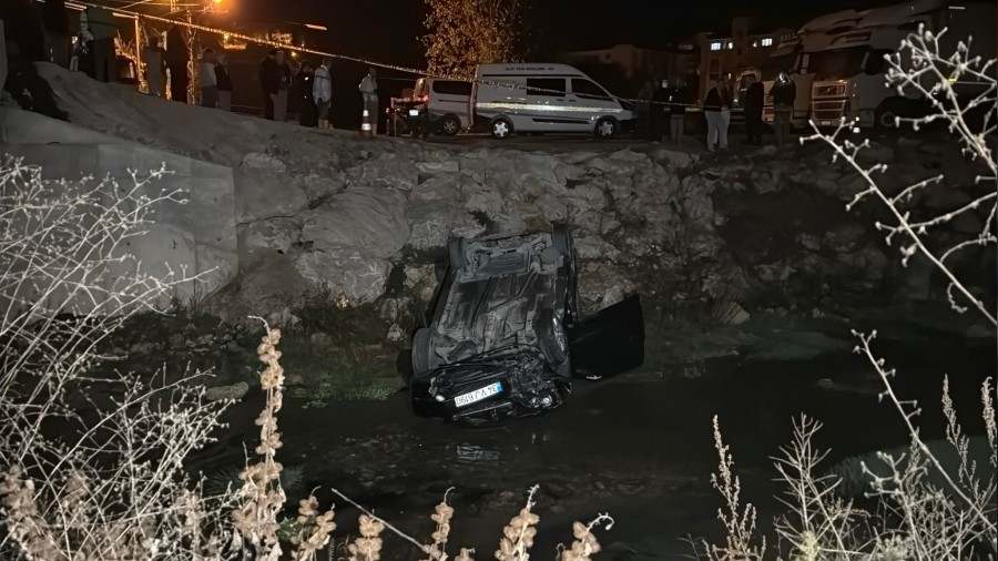 Alkol lm getirdi ; Otomobil dereye utu