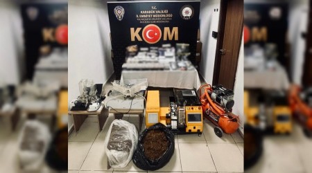 Polis operasyonunda 20 kilogram ttn ile 12 bin 300 adet makaron ele geirildi