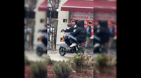 Elektrikli bisikletlerde tehlikeli yolculuklar kamerada