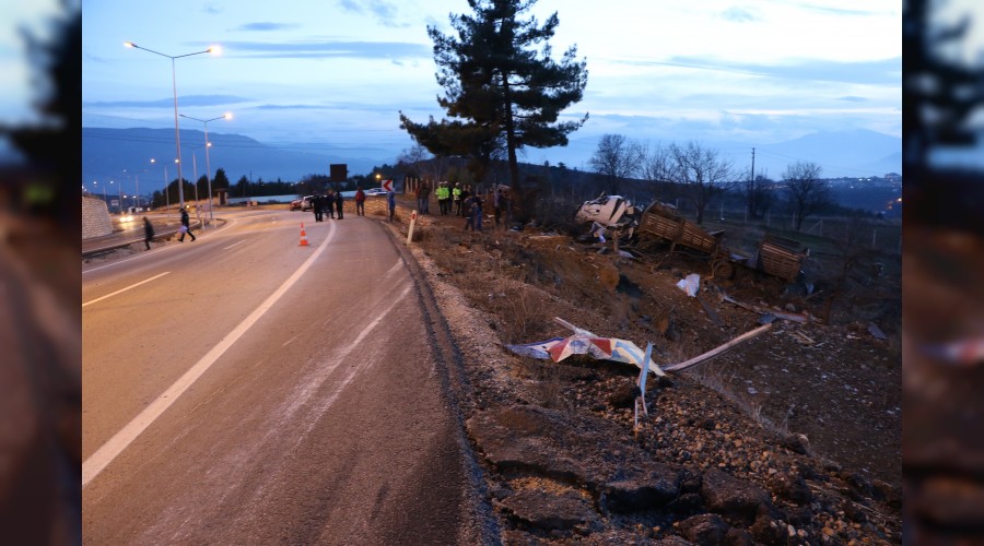 Freni boalan tr arampole devrildi: 1 l