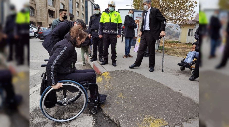 Karabkte engellilerin 'kaldrm' tepkisi