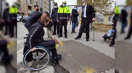 Karabkte engellilerin 'kaldrm' tepkisi