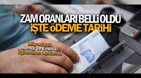 Memur ve emekli maa zam oranlar belli oldu