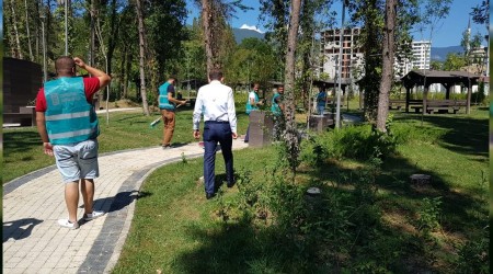 Vatandalarn gzdesi ehir Park hkmller tarafndan temizlendi