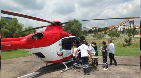 Hava ambulans 14 gnlk bebek iin havaland