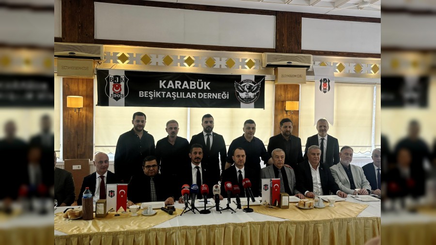 Karab�k Be�ikta�l�lar Derne�i bas�n mensuplar� ile bir araya geldi