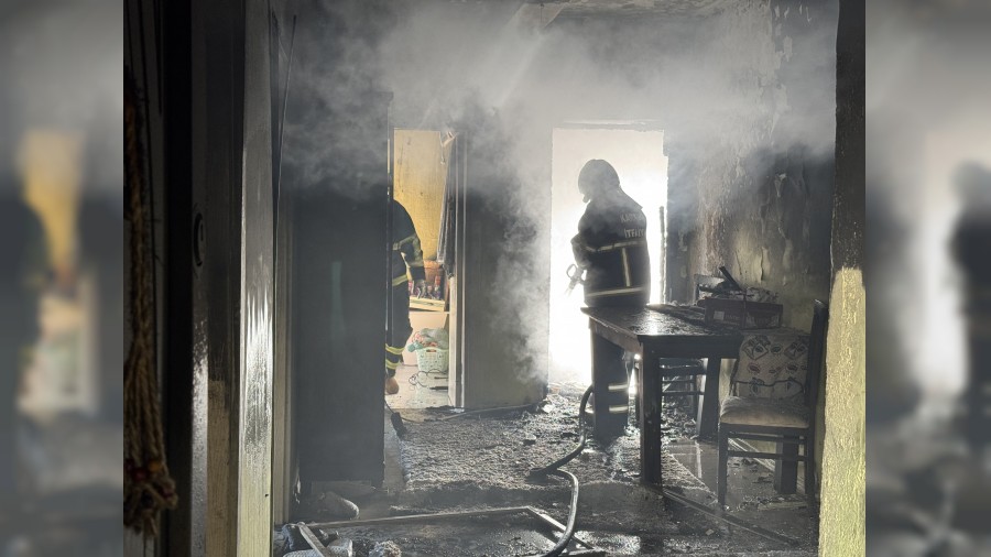 Tek katl� evde ��kan yang�n s�nd�r�ld�