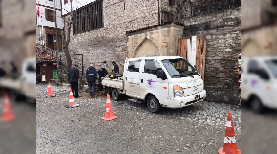 Safranbolu'da altyap almalar devam ediyor