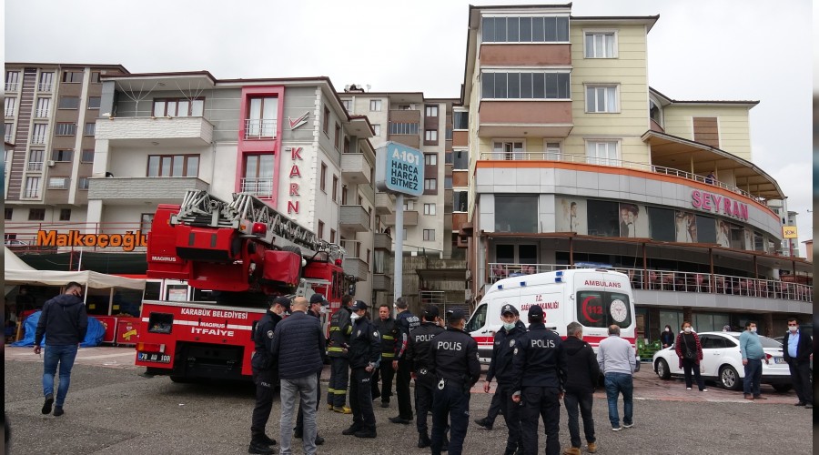 ntihara kalkan kadn itfaiye ekipleri balkondan girerek kurtard