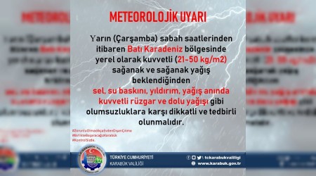 Meteorolojiden sel ve dolu uyars