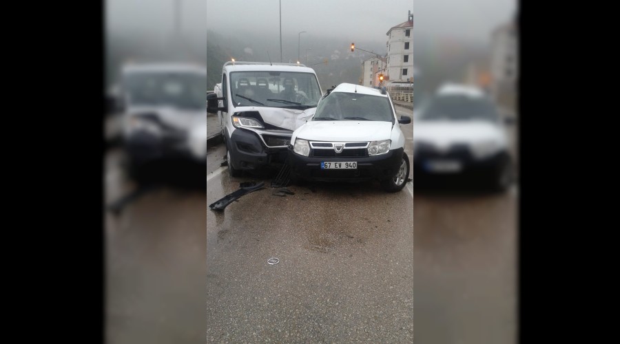 Yenicede trafik kazas : 1 yaral