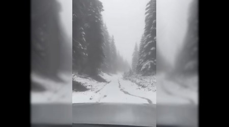 Karabkn yksek kesimlerinde kar ya devam ediyor