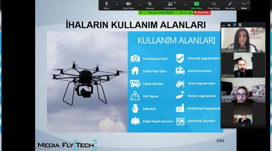 rencilere uzaktan drone eitimi