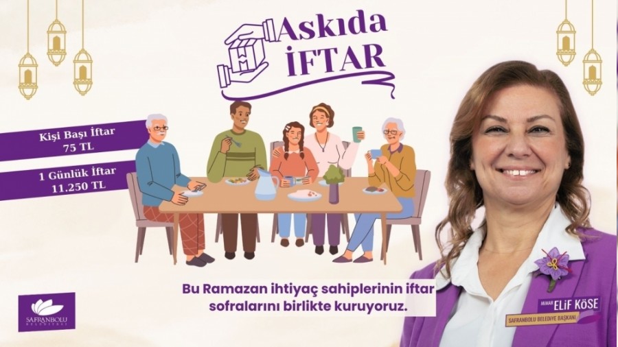 Safranboluda Ramazan Bereketi: lk ftar Bakan Elif Kse Verecek!