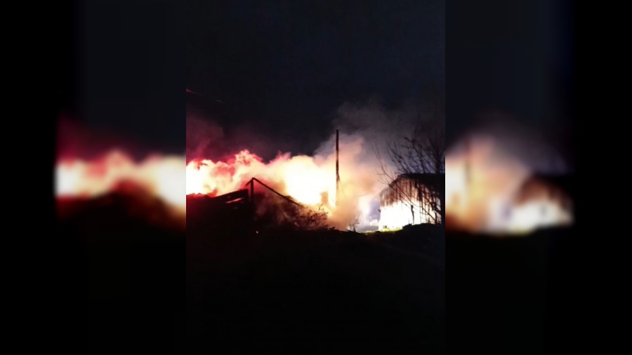 Samanl�k ve odunluk yang�nda k�le d�nd�