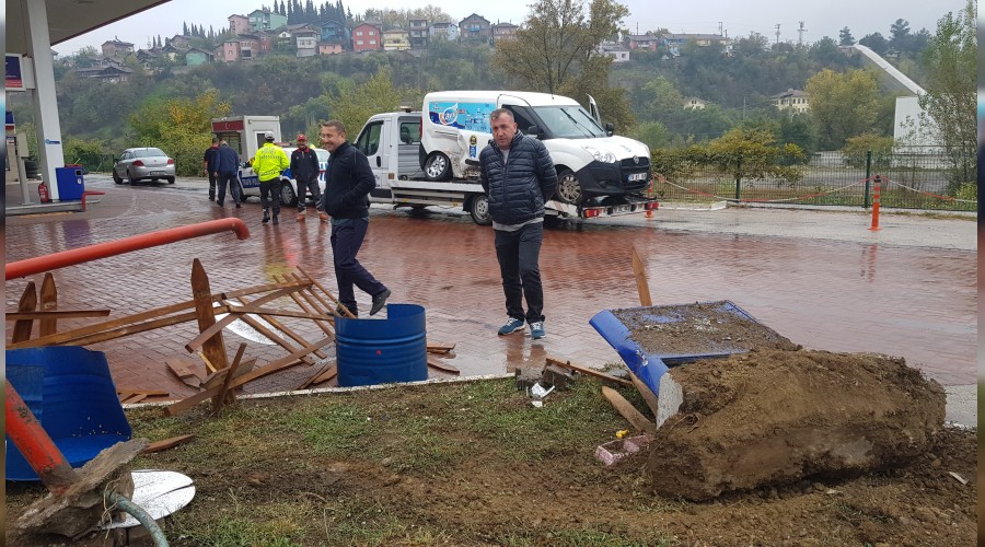 Kayganlaan yolda 20 metre boyunca  srklendi