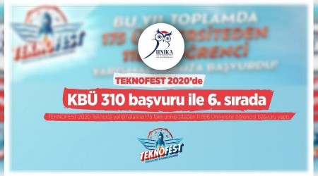 KB, TEKNOFESTe en ok bavuru yapan 6. niversite oldu