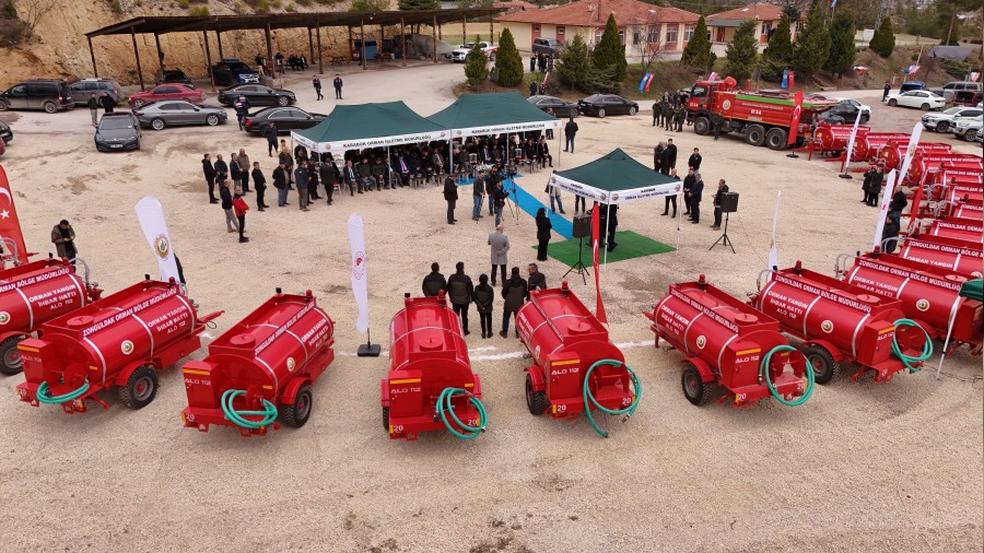 Orman k�ylerine 20 yeni tanker, yanan sahalara da tohumlama