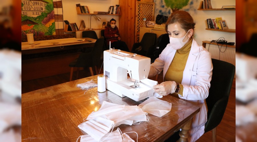 Safranbolu Belediyesi maske retimine balad