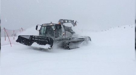 Kayak Merkezinde kar kalnl 25 santimetre